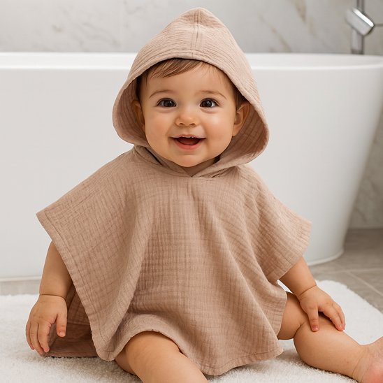 Cape de bain bébé