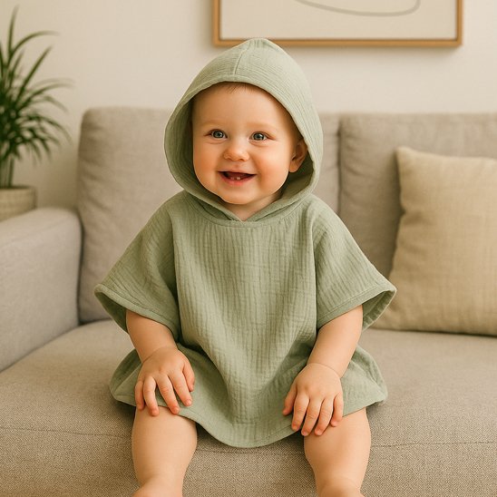 Cape de bain bébé